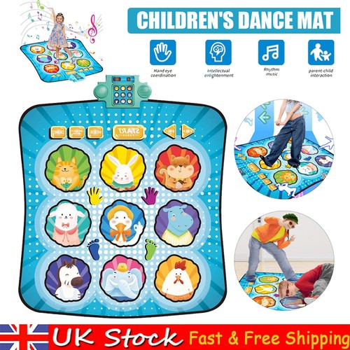 Non-Slip Dance Mats Foot Print Dancing Step Game Pad Dance Mats Battery Powered 1