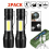 2 X Powerful LED Flashlight USB Rechargeable Zoomable Camping Hiking Work Light 2