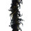 Black Feather Boa with Gold Tinsel 45g 2m Flapper 1
