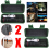 2 Pack Super Bright LED Flashlight Zoomable 3 Modes Outdoor Camping Torch Lamp 2