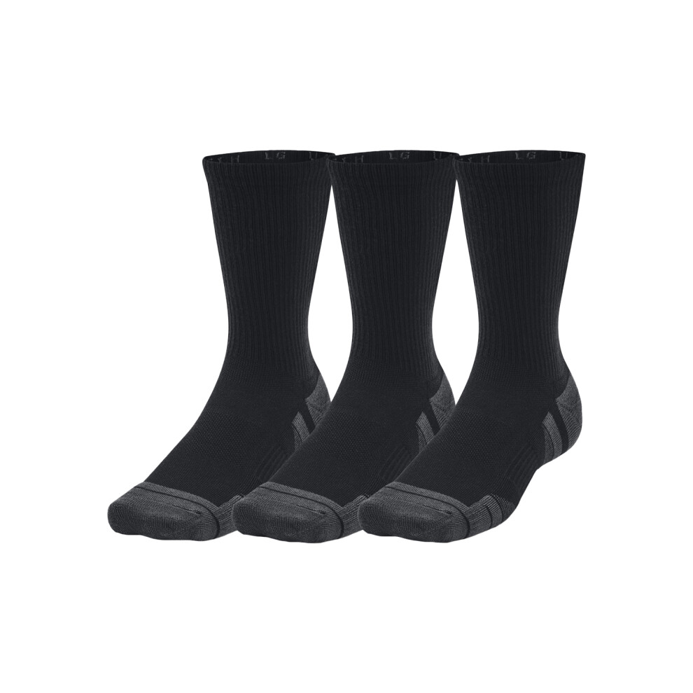 Under Armour (M, Black) Unisex Adult Performance Tech Crew Socks (Pack Of 3)