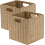 Set of 2 Storage Baskets Foldable Cube Storage Baskets Bins with Handles NEW 2