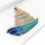 Creatieve Legering Emaille Schip Broche Pin Elegante Glazuur 7