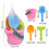 ensemble de jouets de sable vibrant 8PCS pour la plage-Rose 4