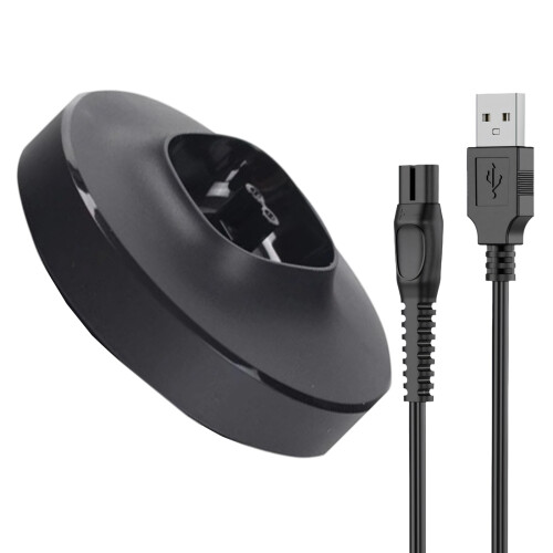 Base d'alimentation noire mate pour toiletteur électrique,