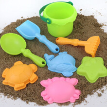 Jouet de sable en plastique ABS sûr, 8 pièces, pour-Vert