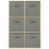 Charles Jacobs (6 Grey Drawers) Charles Jacobs Oak 6 Cube Open Book Shelf Storage Unit 3