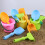 ensemble de jouets de sable vibrant 8PCS pour la plage-Rose 6