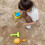 ensemble de jouets de sable vibrant 8PCS pour la plage-Rose 8