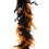 Black Orange Feather Boa 45g 2m 1
