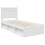 VidaXL vidaXL Bed Frame with Headboard White 75 x 190 cm Solid Pine Wood 2