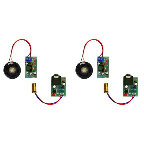 2X DIY Laser Wireless Audio Transmission Kit Electronic Production DIY Electronic Teaching Experiment Accessories