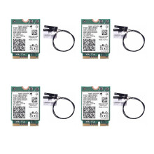 4X Carte Wifi Ax201 Ngw avec Antenne Wifi 6 3000 Mbps M.2 Cnvio2 5.1 Adaptateur Wifi pour Windows10
