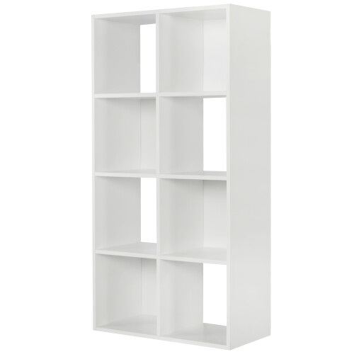 Charles Jacobs (No Drawers) Charles Jacobs White 8 Cube Open Book Shelf Storage Unit 2
