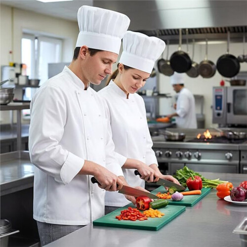 2pcs Professional Chef Hats,Adjustable Chef Hat ,Elastic Cotton Chef Hat Kitchen Cooking Hats Cap Party Baking 2