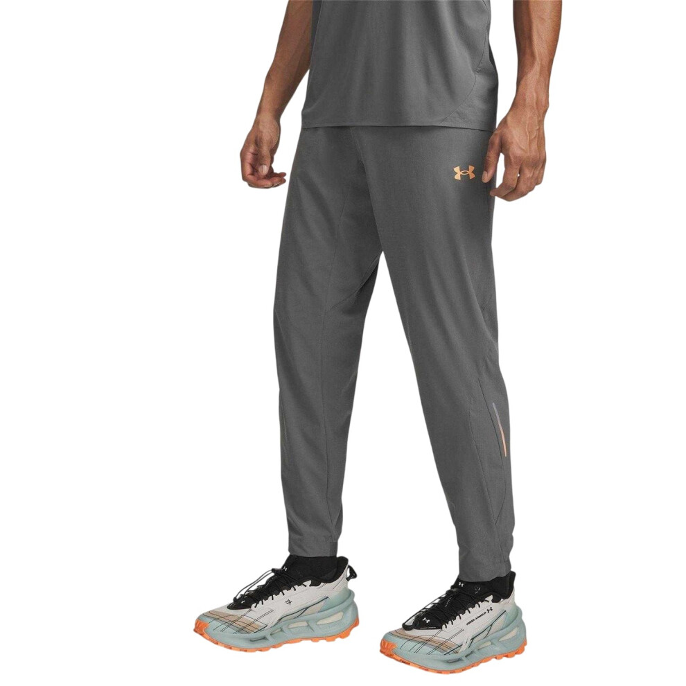 Under Armour (M R, Green/Orange) Mens Trail Run Tracksuit Bottoms
