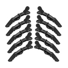 Lot de 12 pinces à cheveux en plastique en forme d'alligator, pinces à cheveux longues pour femmes et hommes.