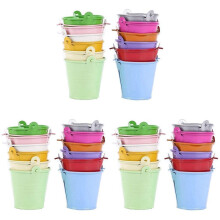 36pcs Planter for Flowers Buckets Metal Table Decoration (Random Color)