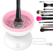 Brush Cleaner - Mini Automatic USB Cleaner - Pink - Powerful - Effective Cleaning