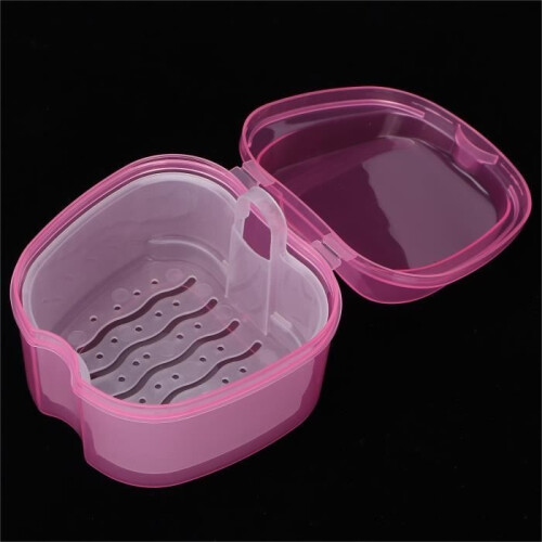 Denture storage container, denture storage box, false denture storage box