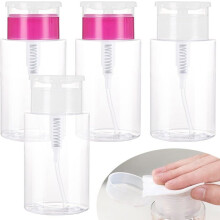 Lot de 4 flacons de 150 ml de dissolvant pour vernis à ongles, flacon de lotion tonique format voyage