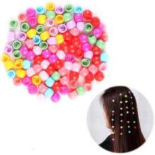 Mini pinces à cheveux colorées, 100 pinces à cheveux perlées pour tresses africaines d'enfants, pinces à cheveux