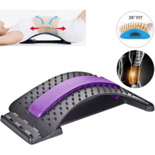 Étireur lombaire thérapeutique pour un soutien du dos droit, la relaxation du dos et la scoliose, violet et noir