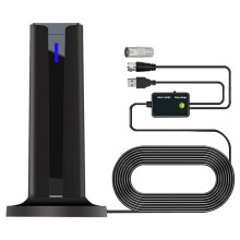 6000 Miles 25DBI Digital Antenna for TV Indoor with -Stick Base, 360&Long Range Reception 4k 1080p for Local