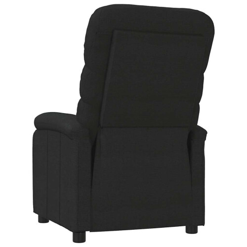 VidaXL vidaXL Recliner Chair Black Fabric 1