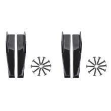 2X Side Skirts Fits Universal Vehicles Black 450mm Exterior Side Bottom Extensions Splitter Lip Car Diffusers