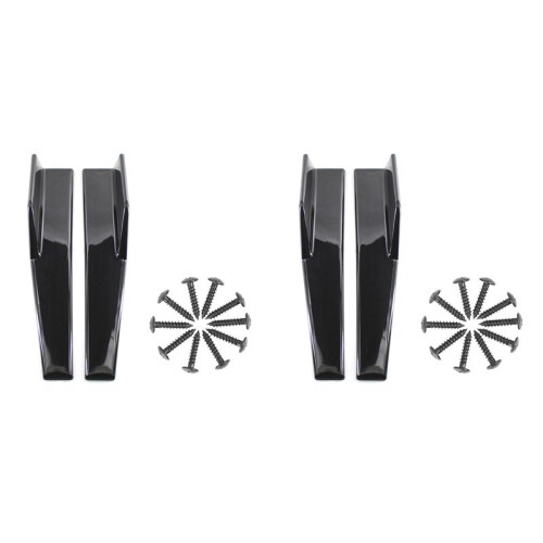 2X Side Skirts Fits Universal Vehicles Black 450mm Exterior Side Bottom  Extensions Splitter Lip Car Diffusers