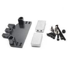 For Mn86 Mn128 Rc Car Upgrade Parts Servo Mount Front Link Rods Bracket Mount Set Accessories Parts Titanium