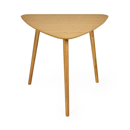 Athena Light Oak Triangular 3 Seater Dining Table 1