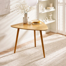Athena Light Oak Triangular 3 Seater Dining Table
