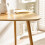 Athena Light Oak Triangular 3 Seater Dining Table 5