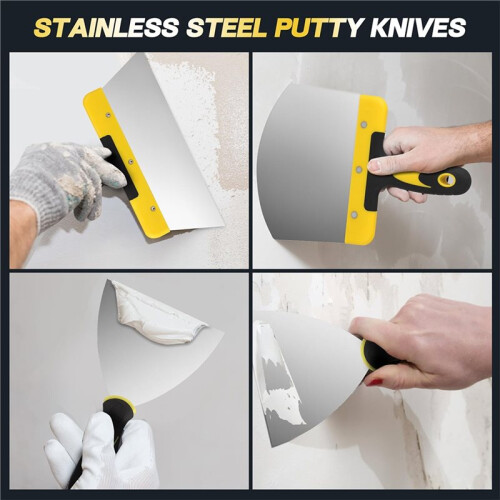 Multifunctional Paint Scraper Set for Wallpaper, Drywall, and Paint Applications 1