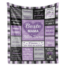 Manta para Mamá, regalo, sobrecama suave y acogedora, multicolor, 150x130 cm — regalo dia madre, manta sofa suave