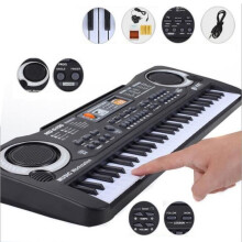 Elektronisches Klavier mit 61 Tasten für Kinder, inklusive Lautsprecher und Mikrofon – ein tolles Geschenk für Mädchen und Jungen