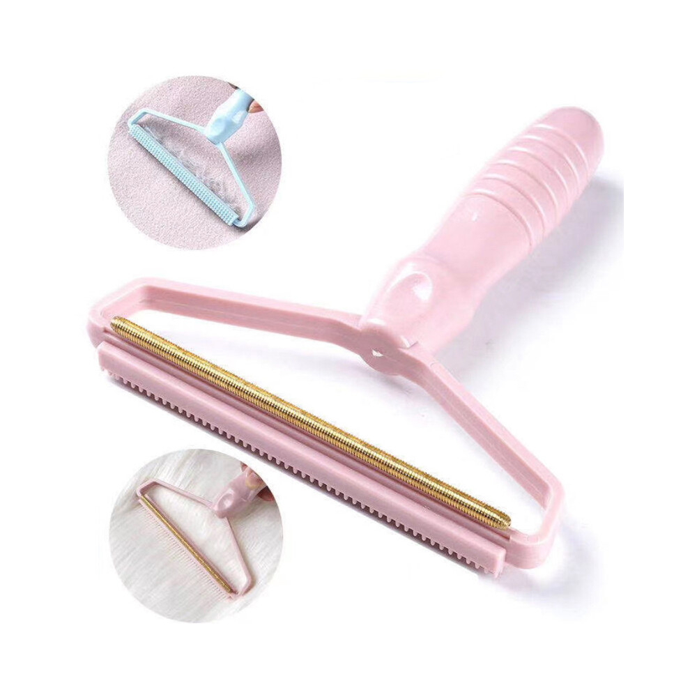 (pink) Mini Fabric Lint Remover - Electric Fuzz Shaver for Clothes