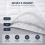 (Single, 2 Bed Pack) Quilted Mattress Protector 40cm Extra Deep | Soft Microfiber Polyester Filled Comfort Bed Protector 5