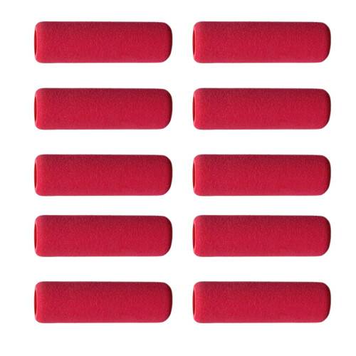 10 Stück ergonomischer Stiftgriff aus Schaumstoff für-Rot