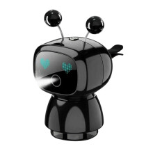 Désodorisant de voiture Robot décoratif, Clip de-Noir