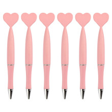 6 Stück Signature Pens, 1,0 mm Kugelschreiber, herzförmige-Rosa