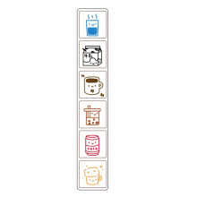 Timbres créatifs à six motifs pour-Délicieux en hiver