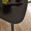 Athena Black Triangular 3 Seater Dining Table 3