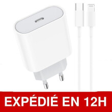 Ladegerät – ZISONIX – 20-W-Adapter – USB-C – Schnellladefunktion – Kompatibel mit iPhone 13/12/11/XR/Xs/Max/8/7