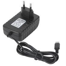 LAG Netzteil-Ladegerät aus schwarzem Kunststoff, 5 V, 3 A, Typ-C + Kontrollleuchte, EU-Stecker, 100–240 V