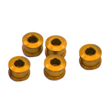 5 Stück einzelne Kettenblattschrauben, Mutter,-Gelb 6,4 mm