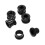 5 Stück einzelne Kettenblattschrauben, Mutter,-Schwarz 4,9 mm 1
