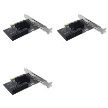 3X PCI-E to 6-Port SATA3.0 Expansion Card 6Gbps Desktop Adapter for Solid State & Mechanical Hard Disks
